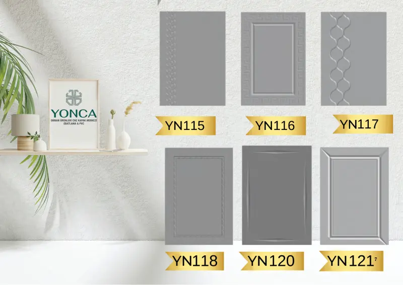 YN115 – YN121 CNC desenli membran kapaklar — Yonca Orman Ürünleri kapak kataloğu